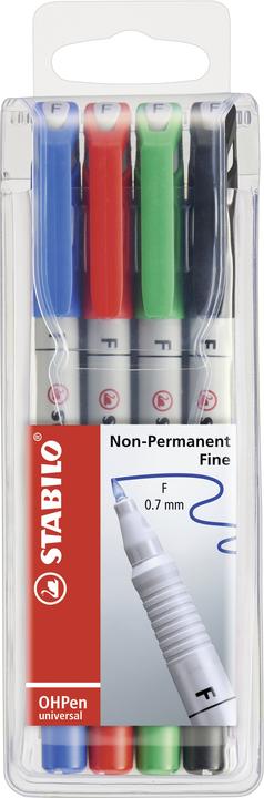 Actual product image STABILO OHPen universal foil pen water-soluble (4 x)