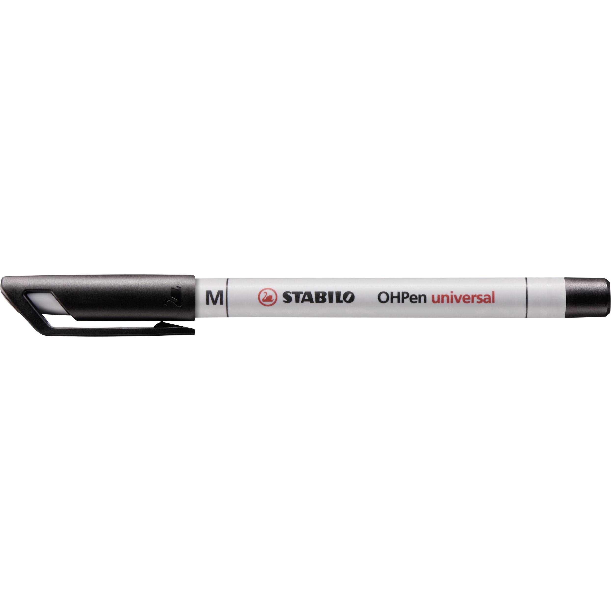Thumbnail - STABILO, Marker, OHPen universal Folienstift wasserlöslich (Grün, Blau, Rot, Schwarz, 1 mm, 4 x)