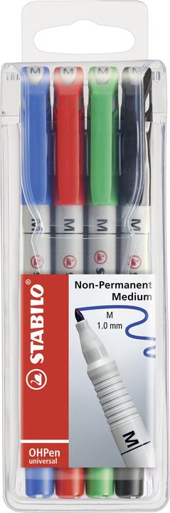 Produktbild STABILO OHPen universal Folienstift wasserlöslich (4x)
