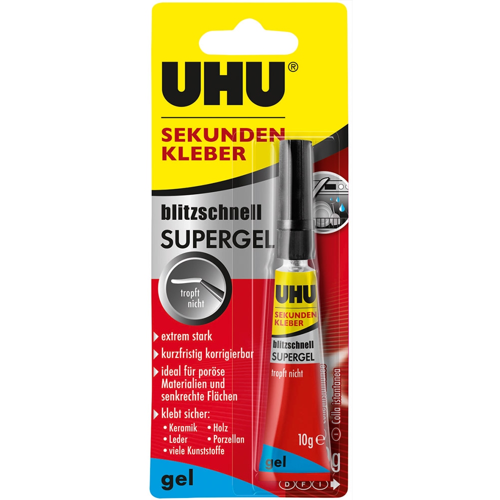 UHU, Klebstoff, SK.blitzsch.Gel 10gTube BL (20 g)