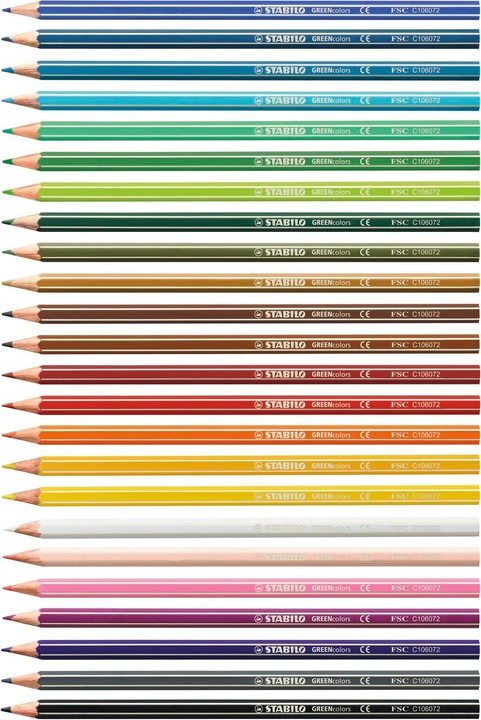 Produktbild STABILO GREENcolors Buntstift (Mehrfarbig, 24 x)