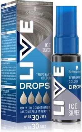 Produktbild Schwarzkopf LIVE Drops Hair Color Washout - Ice Silver, 30 ml (Ice Silver)