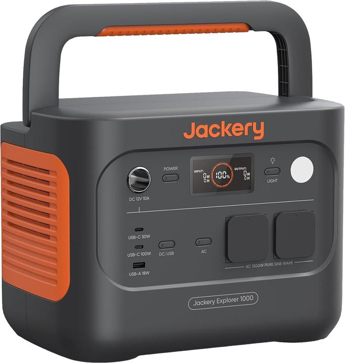 Jackery Explorer 1000 V2 (1070 Wh, 10.80 kg)