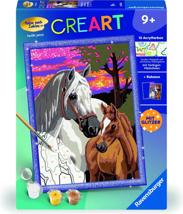 Ravensburger Horses at sunset