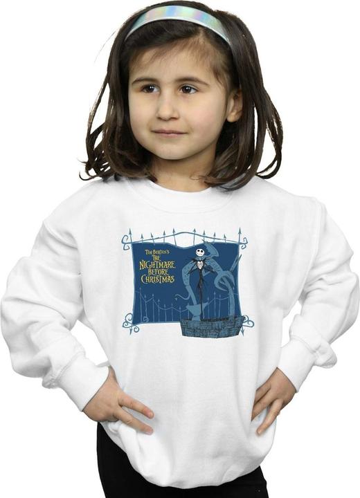 Actual product image Disney Girls Nightmare Before Christmas Jack And The Well Sweatshirt (128)