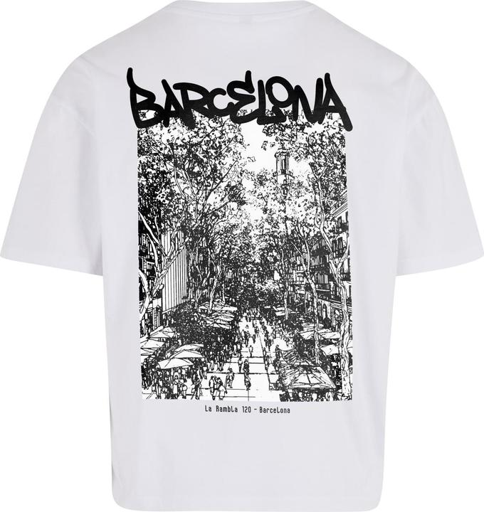 Produktbild MT La Rambla Storeopening Cropped Oversize Tee white L (L)