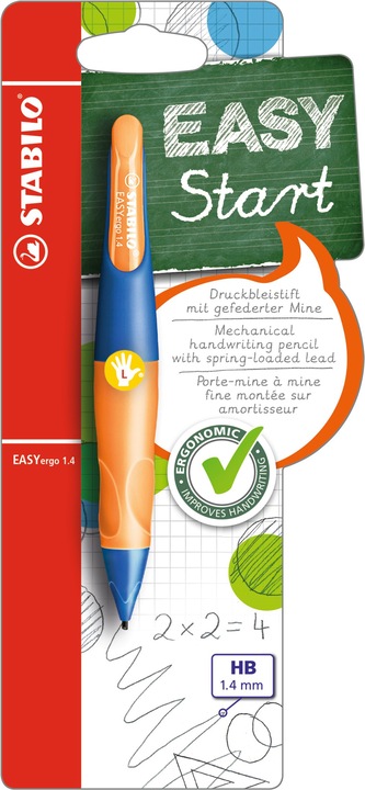 STABILO Crayon à poussoir ergonomique EASYergo pour gauchers HB (1.40 mm, HB, 1 x)