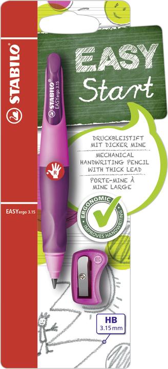Actual product image STABILO EASYergo ergonomic mechanical pencil for right-handers HB (3.15 mm, HB, 1 x)