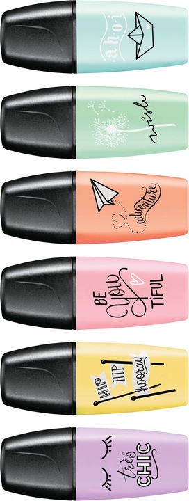 Produktbild STABILO BOSS MINI Pastellove Textmarker (Mehrfarbig, 5 mm, 6 x)