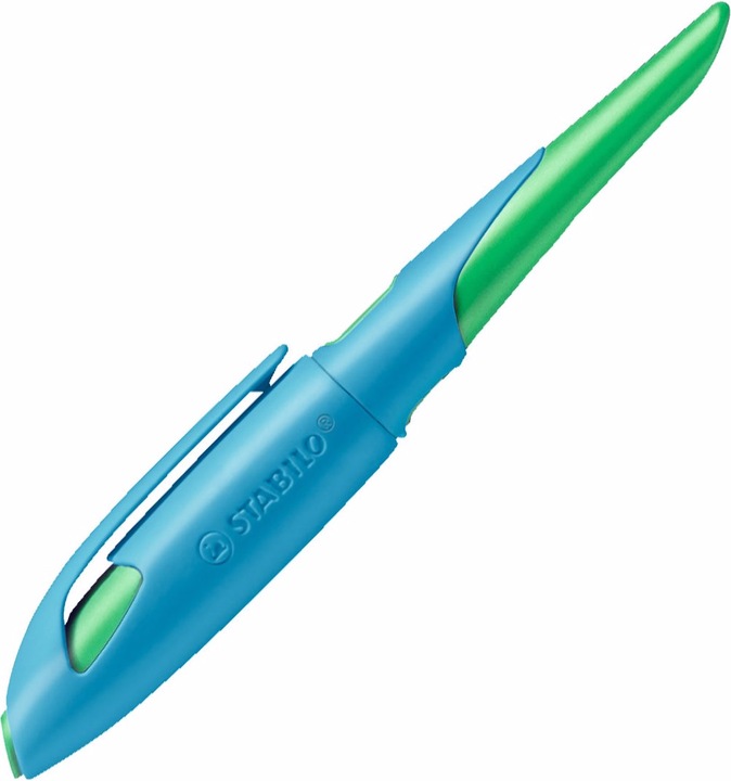 Produktbild STABILO EASYbirdy ergonomischer Schulfüller für Rechtshänder Standard-Feder (Grün, Blau, 1 x)