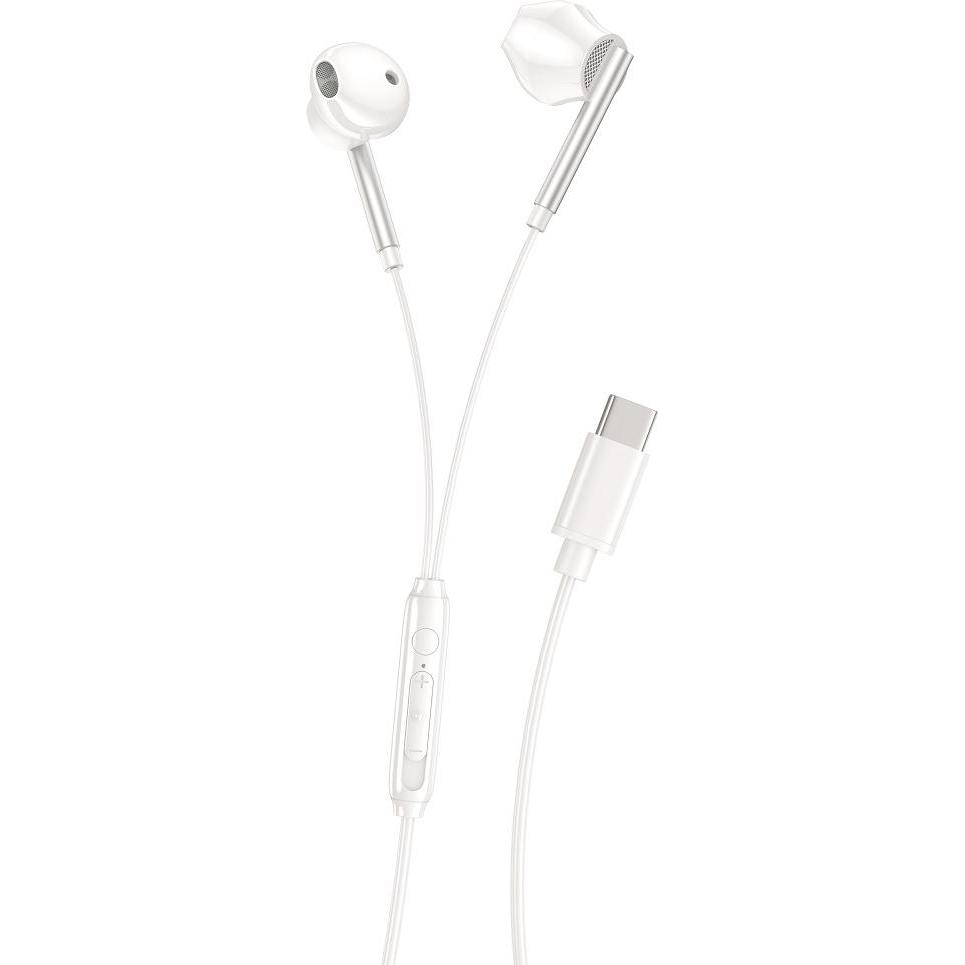 xO Kabelgebundene Ohrhörer EP66 USB-C weiss (Kabelgebunden), Kopfhörer, Weiss