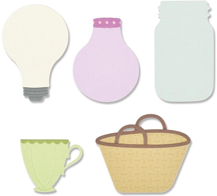 Actual product image Sizzix Thinlits punching stencil "In the Meadow"