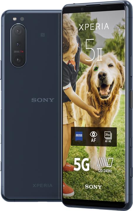 Sony Xperia 5 II (128 GB, Blue, 6.10", Hybrid Dual SIM, 5G)
