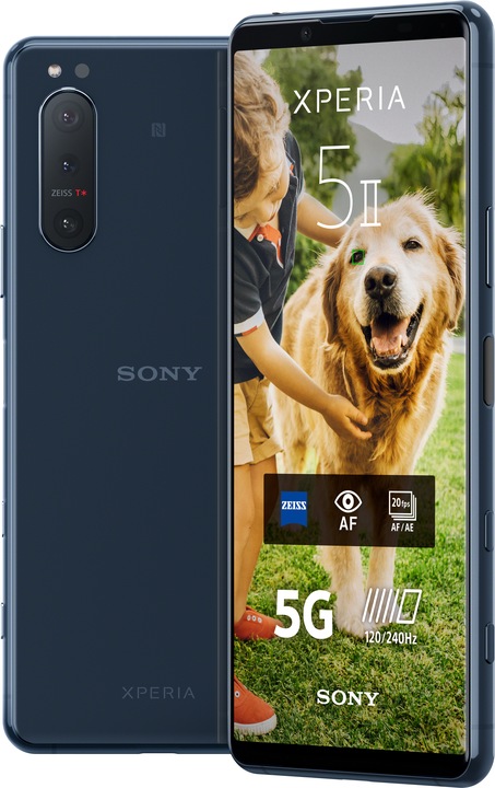 Produktbild Sony Xperia 5 II (128 GB, Blue, 6.10", Hybrid Dual SIM, 12 Mpx, 5G)