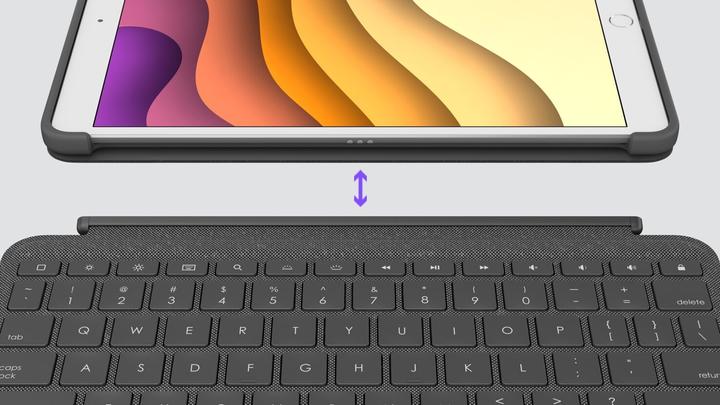 Produktbild Logitech Combo Touch (Eng. Int., iPad 2021 (9. Gen), iPad 2019 (7. Gen), iPad 2020 (8. Gen))