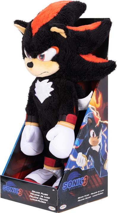 Actual product image Jakks Pacific Sonic 3 Shadow Deluxe plush toy 32cm (32 cm)