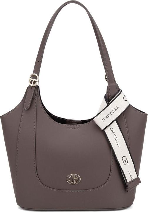 Image du produit Chrisbella Damen Schultertasche - Modell Lumina Chic - 100% Polyurethan - 37.0 X 12.0 X 29.0 Cm