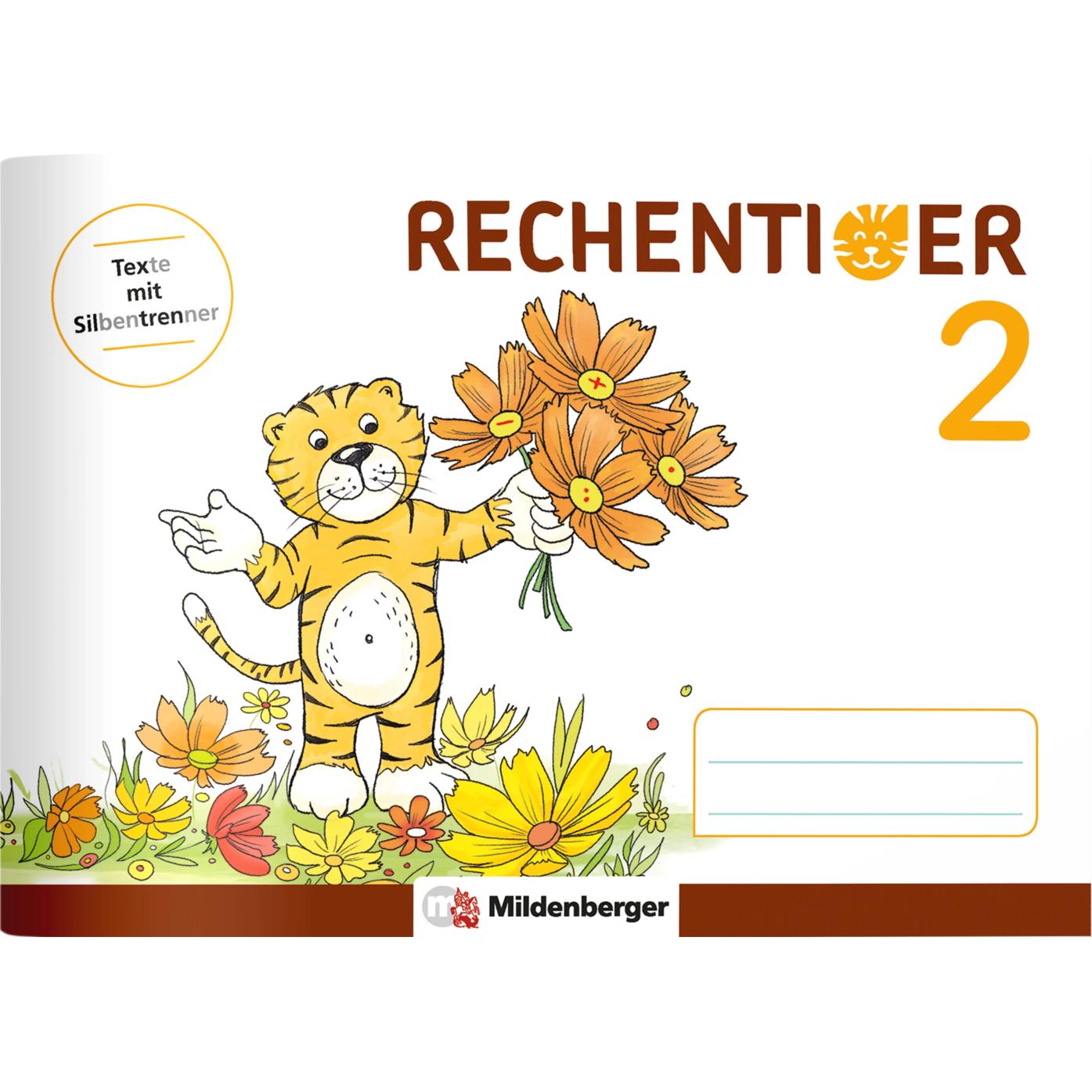 Rechentiger 2, Schulbücher von Ida Sagner, Thomas Laubis