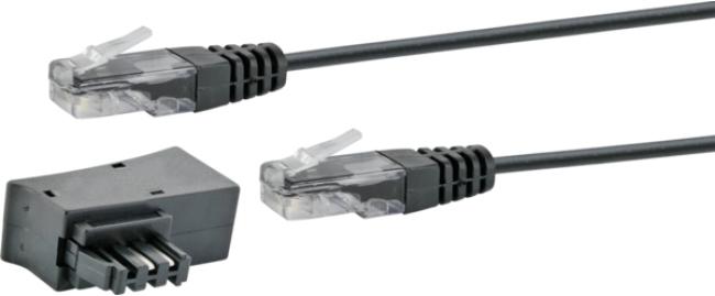 Produktbild Schwaiger TAE/DSL Steckeradapter mit Modemkabel
