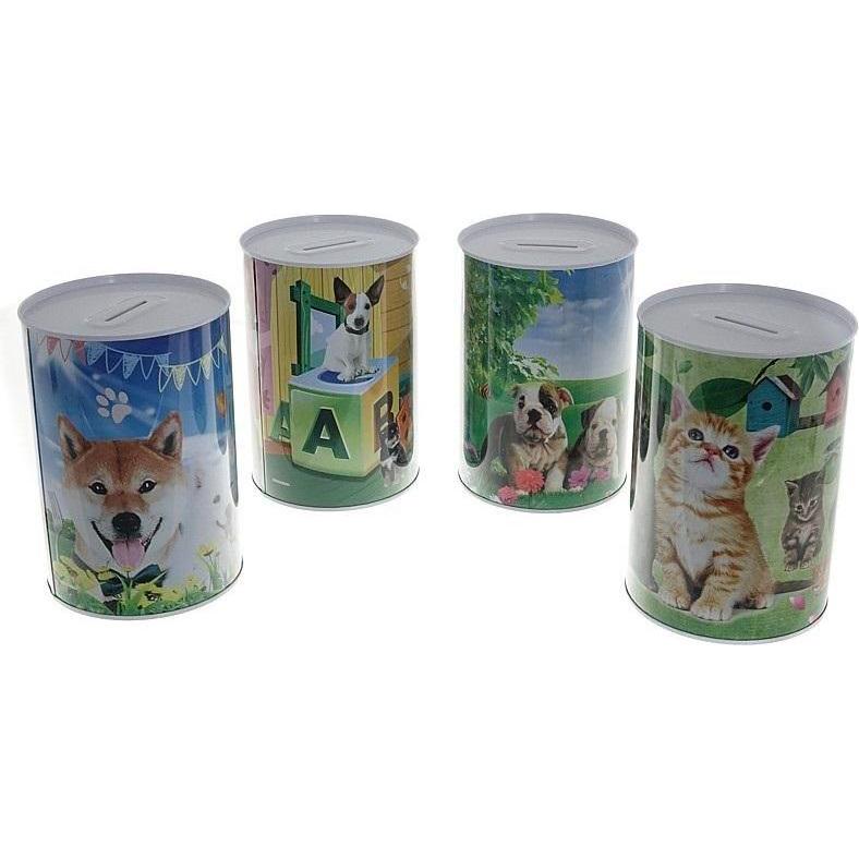 Adar, Salvadanaio, Metallsparschwein 14,5x10cm Hunde und Katzen MIX