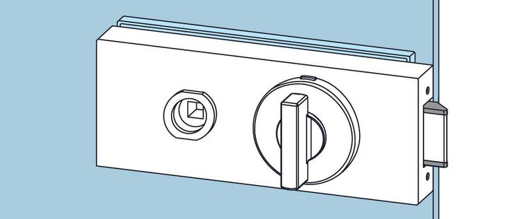Produktbild Dormakaba Glastürschloss Studio Classic (Profildoppelzylinder)