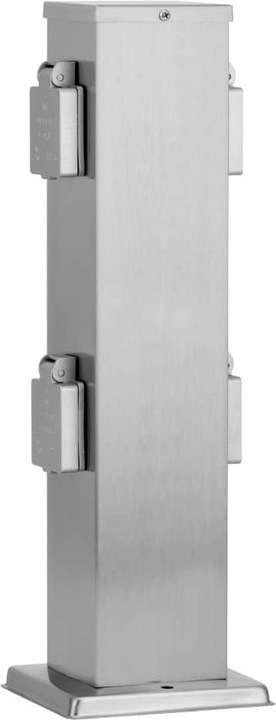 Produktbild Ledar Aussensteckdose 4-fach Edelstahl IP44 Outdoor-Stromsäule (4 x)