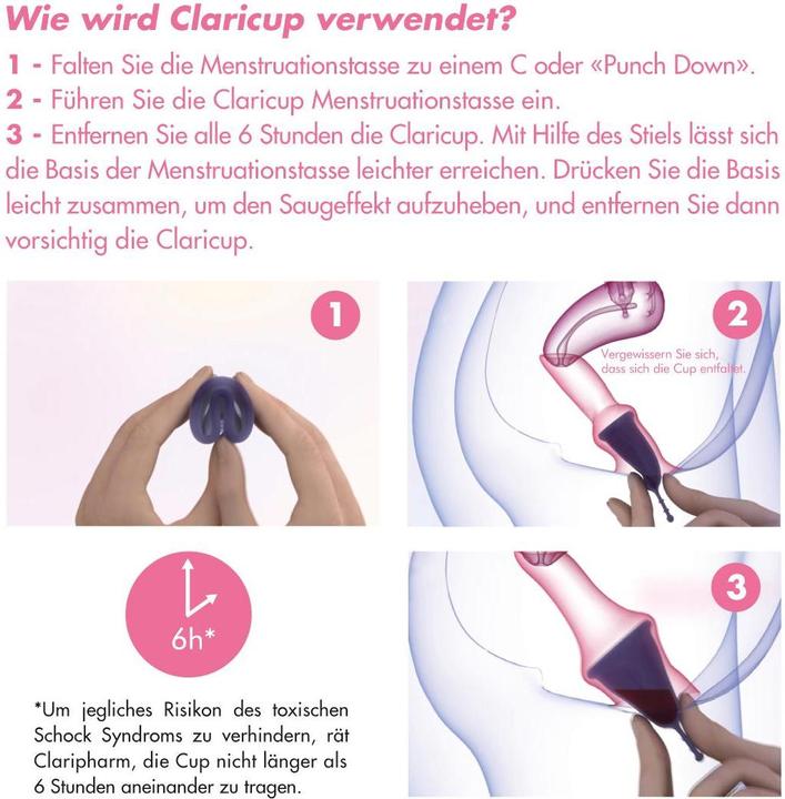 Actual product image Claricup Menstrual Cup (Mini)