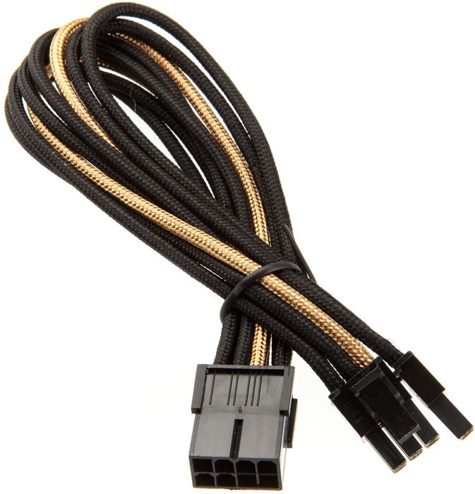Actual product image Silverstone PCI 8-pin to PCIe 6+2-pin cable