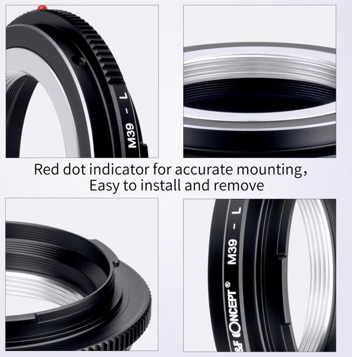 Produktbild K&F Concept High Precision Lens Adapter Mount, M39-L
