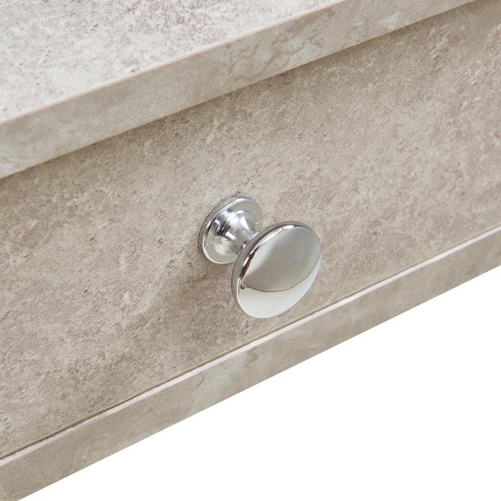 Actual product image En.Casa Wandregal Geeste 60x15x10 cm mit 2 Schubladen Betonoptik, hell (60 x 15 x 10 cm)