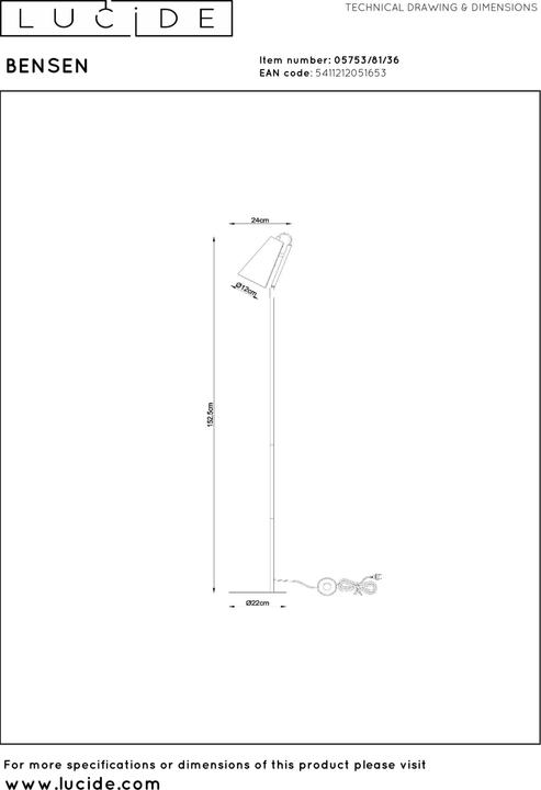 Produktbild Lucide Bensen (E14)