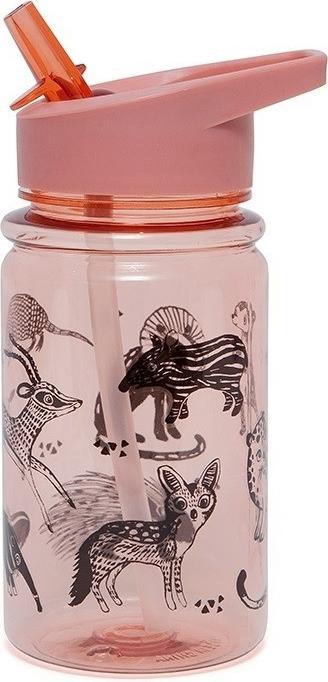 Image du produit Petit Monkey Bouteille à paille, Black Animals (0.36 l)