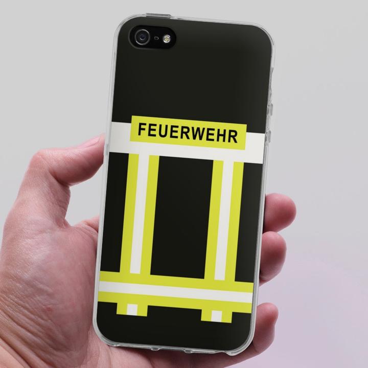 Produktbild DeinDesign Silikon Hülle für Apple iPhone 5s Handyhülle Case Smartphone Schutzhülle Beruf Feuerwehr (Apple iPhone 5s)
