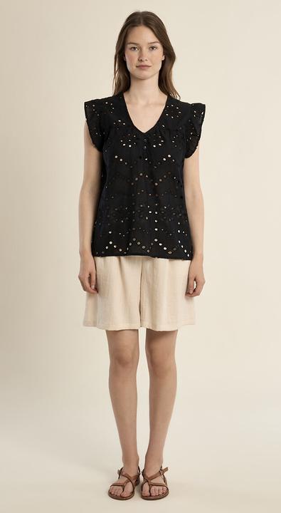 Immagine prodotto Molly Bracken Bluse mit Stickereien Kurzarm (XL)