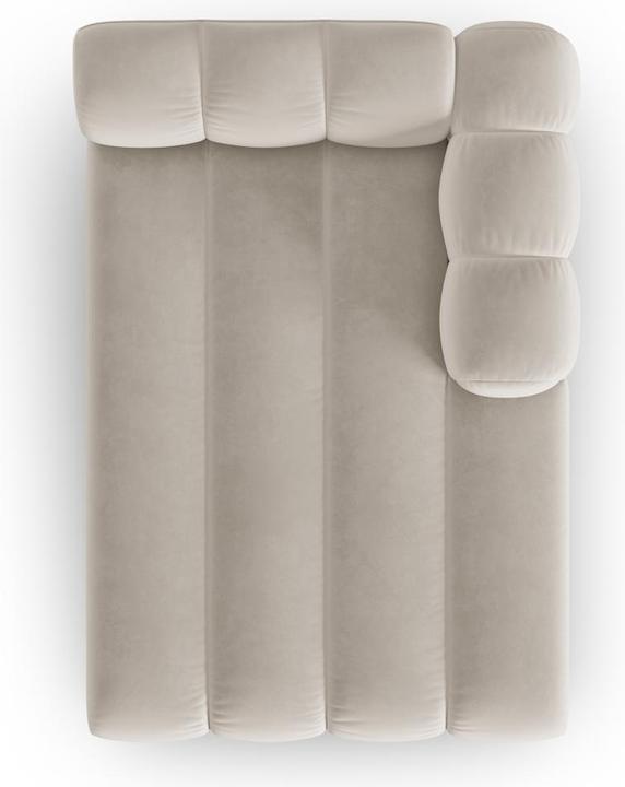 Image du produit Micadoni Velours Méridienne Droite, "Lupine", 2 Places, 117x177x70Fabriqué en Europe (Recamière)
