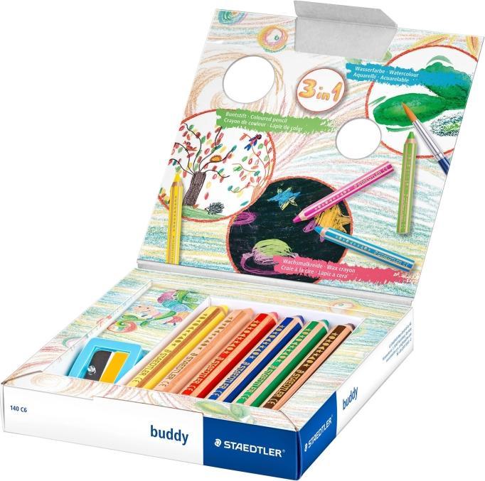 Produktbild Staedtler Buntstift Noris junio 6ST (Mehrfarbig, 6 x)