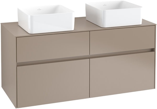 Produktbild Villeroy & Boch Collaro Waschbeckenunterschrank 1200x548x500 mm, 4 Auszüge, für 2 Waschbecken, C0 (127 x 50 x 57 cm)