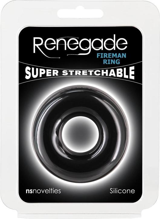 Actual product image NS Novelties renegade fireman ring large black (6 cm)