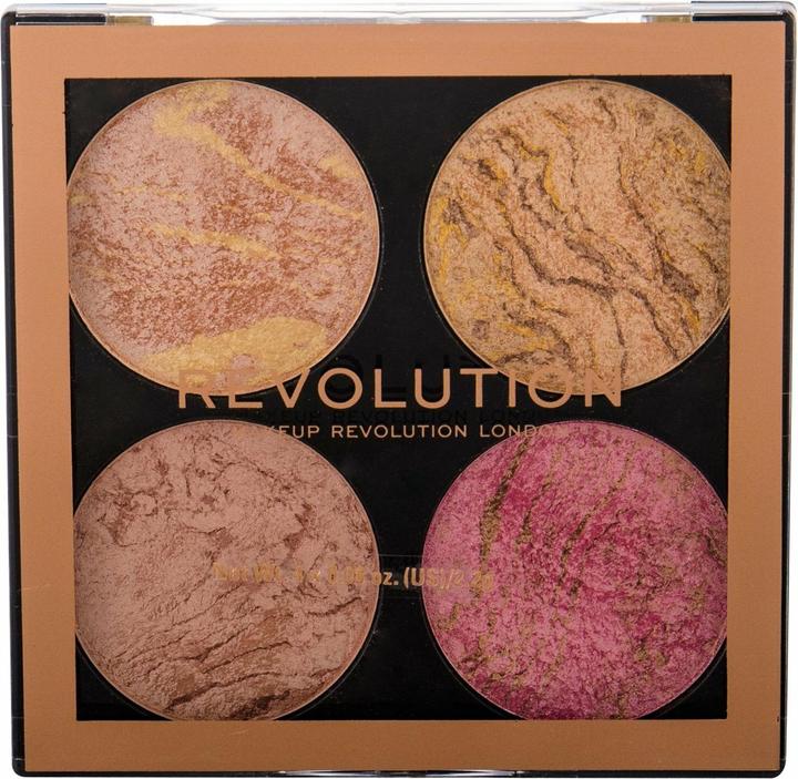 Actual product image Makeup Revolution London Cheek Kit Shade Fresh Perspective 4 x 2.2 g (Highlighter, 85 g)