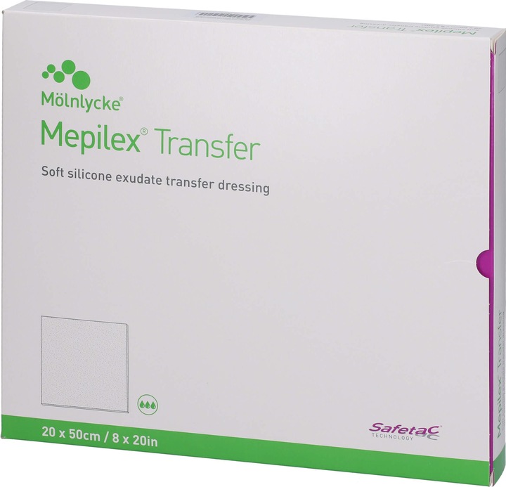 Produktbild Mepilex Transfer Safetac Wundauflage à 20 x 50cm (4 x)