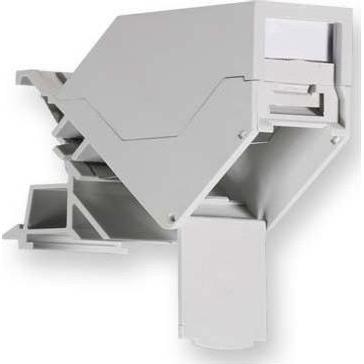 Corning Cable Systems Ind.-Hutschienenadapter 1-Port RAL7035 WAXISE-V0103-C00, Netzwerk Zubehör