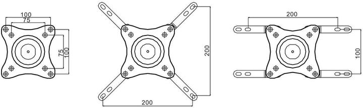 Actual product image Multibrackets M VESA flexible arm 360 III Black 75 100 200 (Wall, 32", 15 kg)