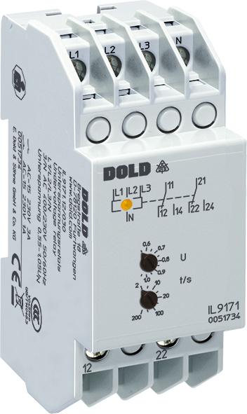 Dold Unterspannungsrelais 3/N AC400/230V0,85UN IL917112200