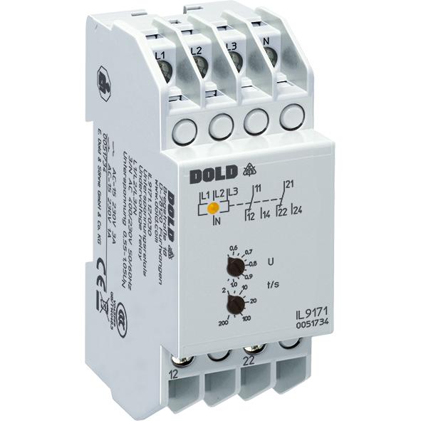 Dold Relè di sottotensione 3/N AC400/230V0,85UN IL917112200, Relais