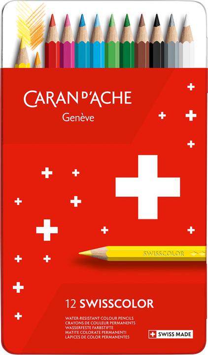 Caran d'Ache Swisscolor (Mehrfarbig, 12 x)