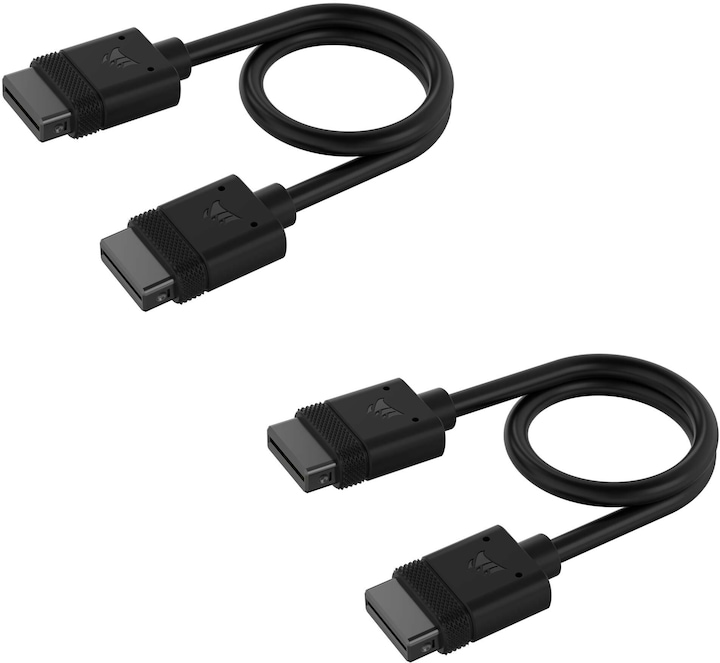 Produktbild Corsair iCUE LINK Cable, 2x 200mm with Straight connectors, Black