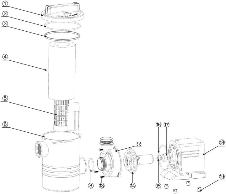 Actual product image SunSun Pool pump CPP-10000F