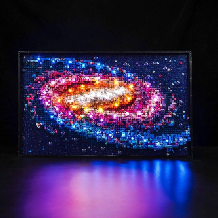 BrickBling Kit d'éclairage LED pour LEGO La galaxie de la Voie lactée (31212), télécommande incluse