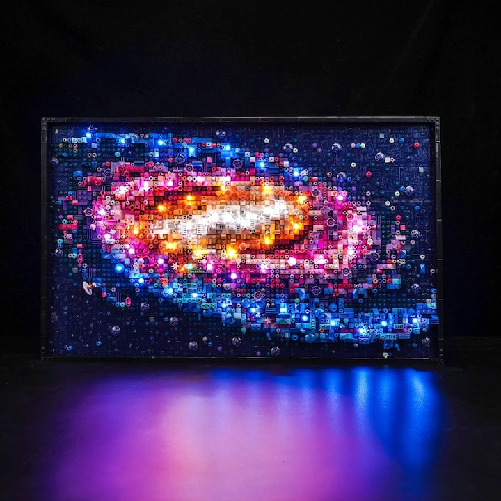 Image du produit BrickBling Kit d'éclairage LED pour LEGO La galaxie de la Voie lactée (31212), télécommande incluse