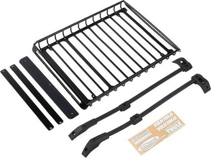Actual product image Rc4Wd Tubular Steel Roof Rack with Roof Rail TRX-4 21 Bronco, Black